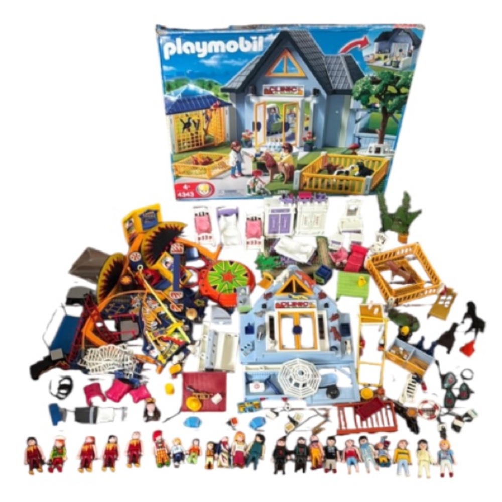Authentic various sets Playmobile toys Animal Clinic Circus Bedroom sets Knights